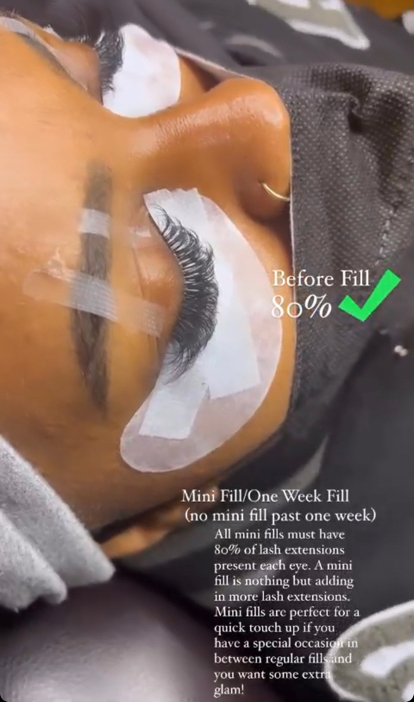Mini Fill (no mini fill past 1week)