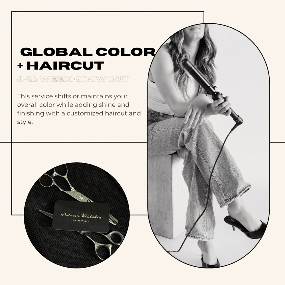 Global Color + Haircut at Blendsbyautumn in Fullerton, CA