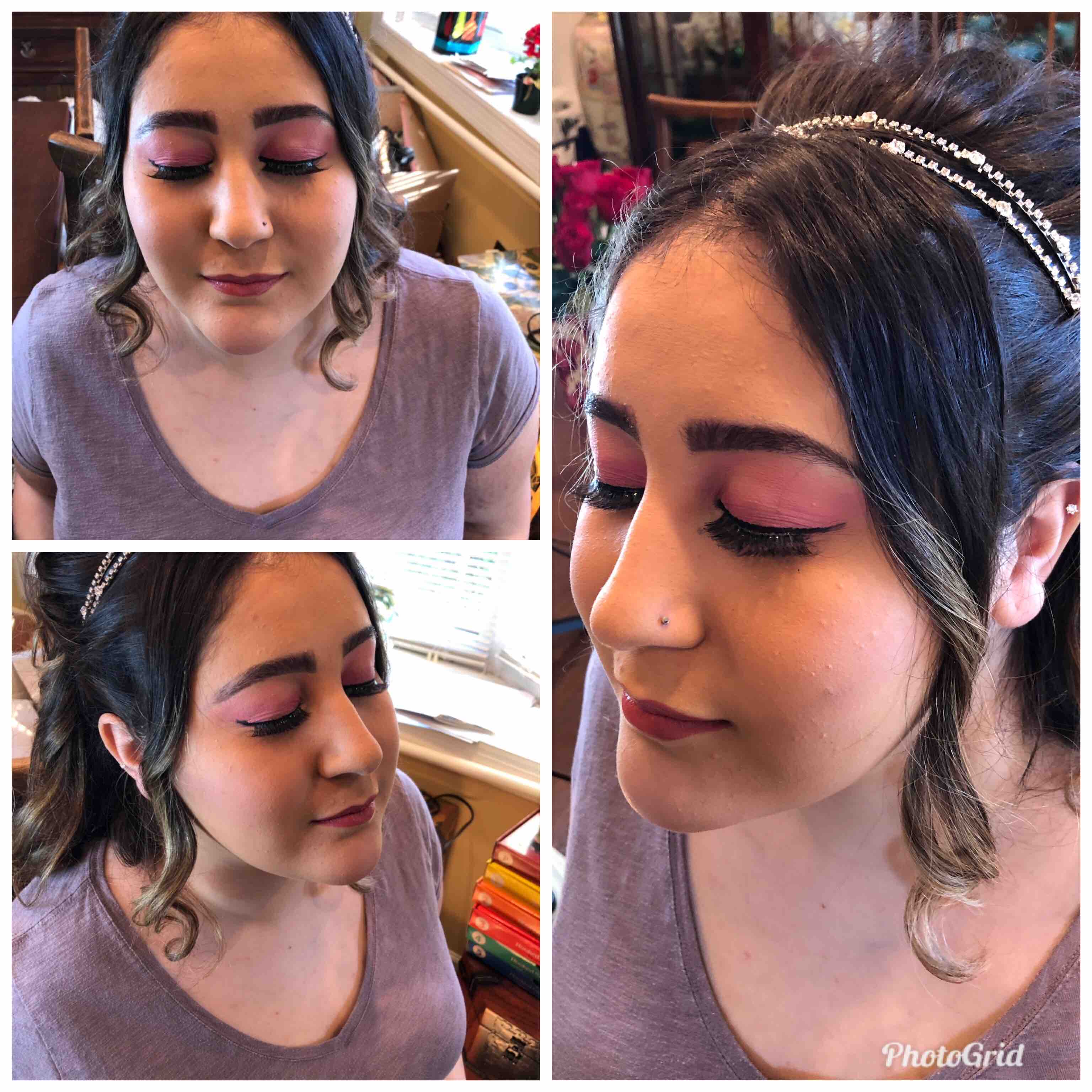 Prom Makeup Application Full Glam at Enchanted Hair Salon On The Go in East Hanover, NJ