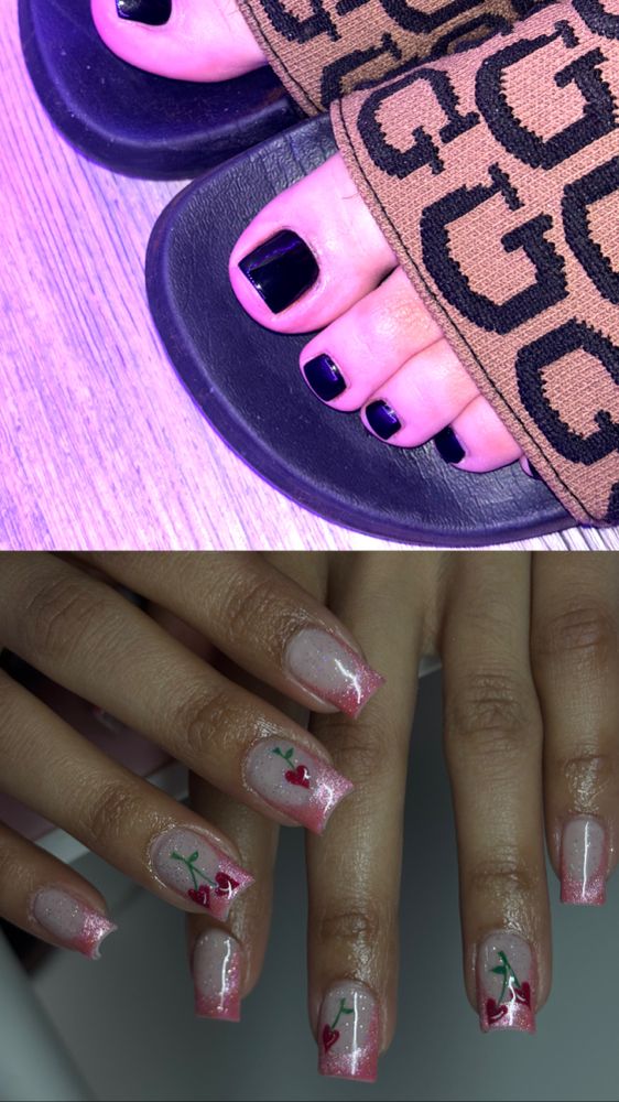 Full Set Gelx + Lovely pedi Package