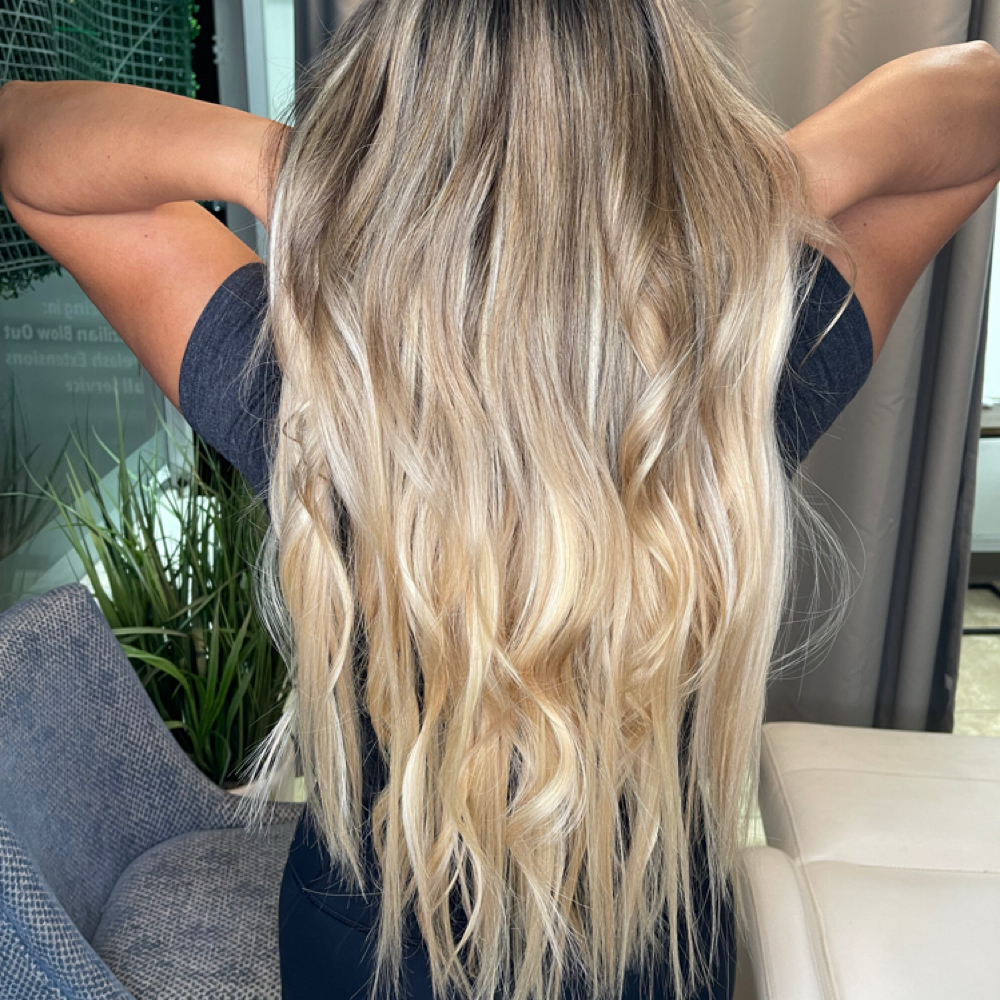 Tape-In Extension Installation at Dianna at The Beauty Cove Studio Salon in Camarillo, CA