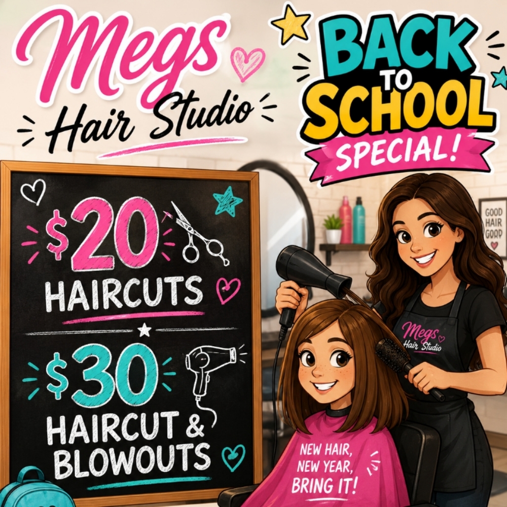 Back To School Haircut at Megs Hair Studio LLC in Warrington, PA