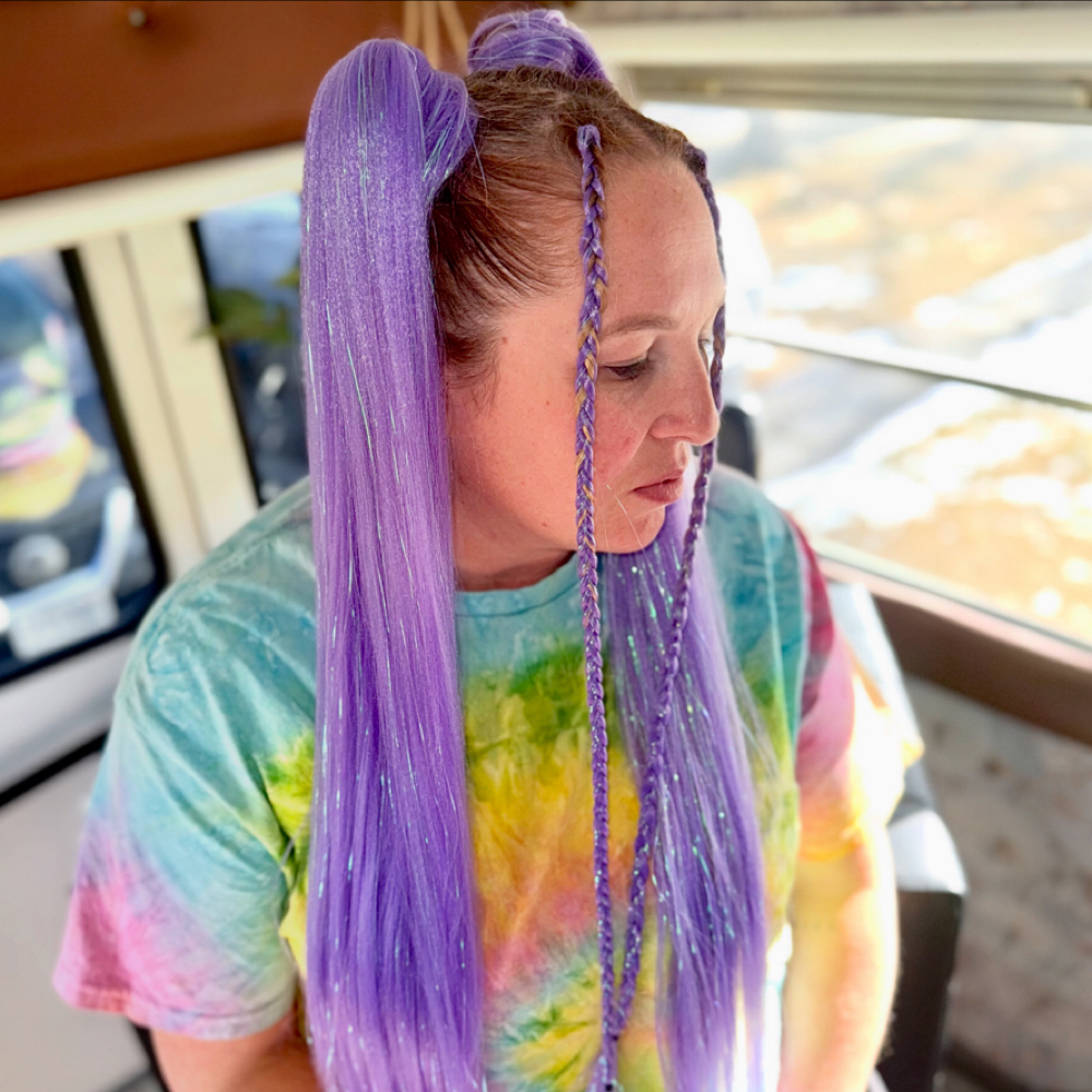 Pre-braid Festival Pony at Autumn Foster in Ravenna, NE
