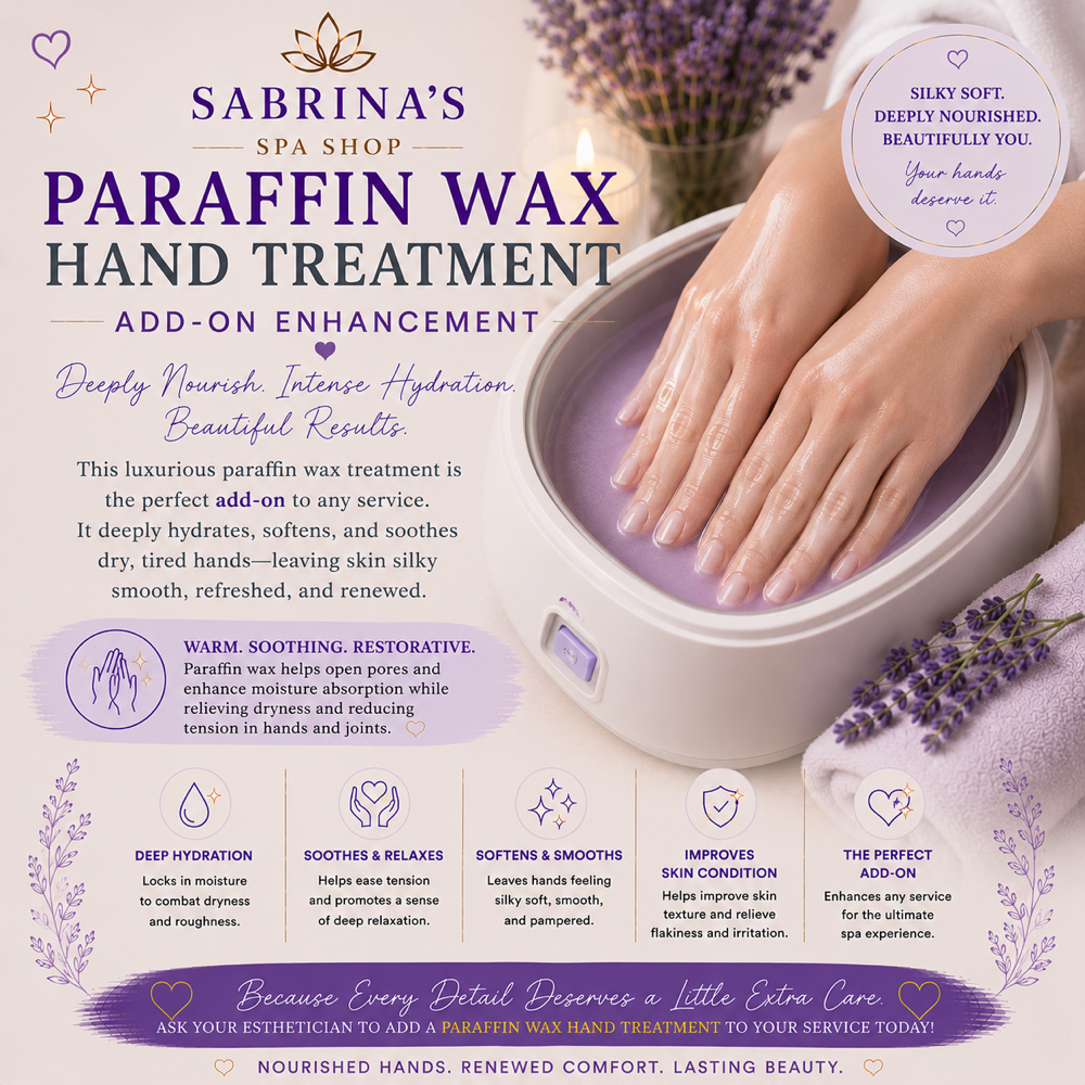 Paraffin Wax Hand Treatment at Sabrina’s Spa Shop in Spring Hill, FL