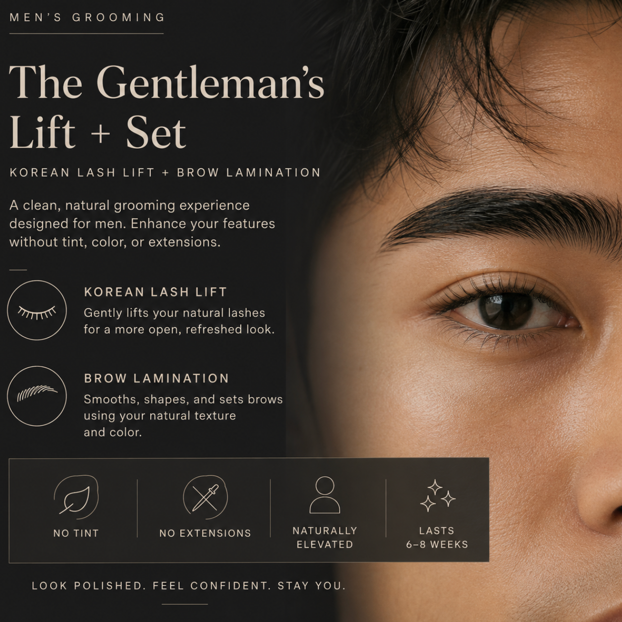 Gentleman’s Lift & Set at Cataleya's Nail Salon and Boutique in Phoenix, AZ