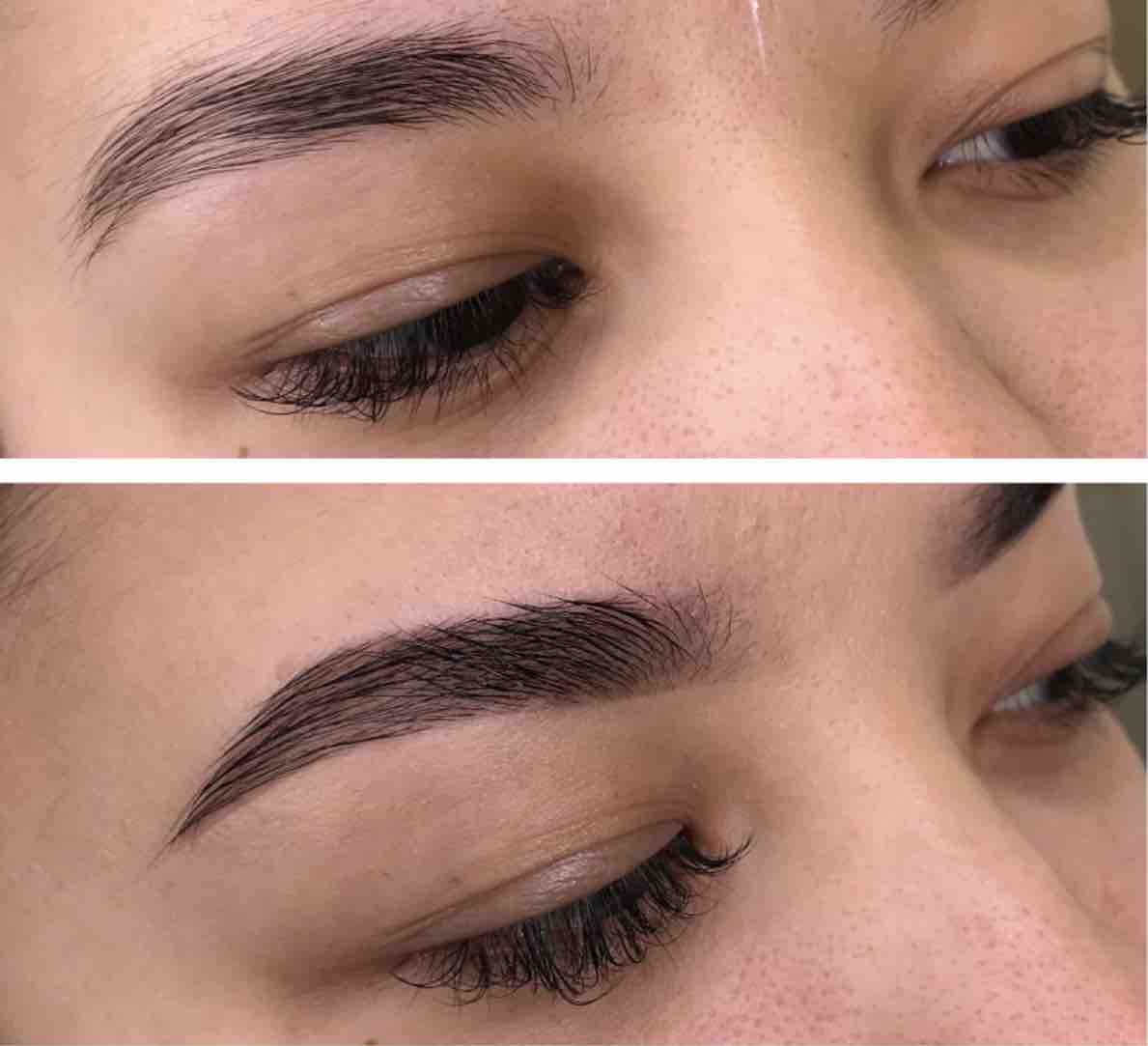 Brow Shaping With Tint