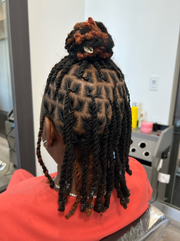 (Shoulder length) Full Service Loc Maintenance at Manou Locs & Braids in Atlanta, GA