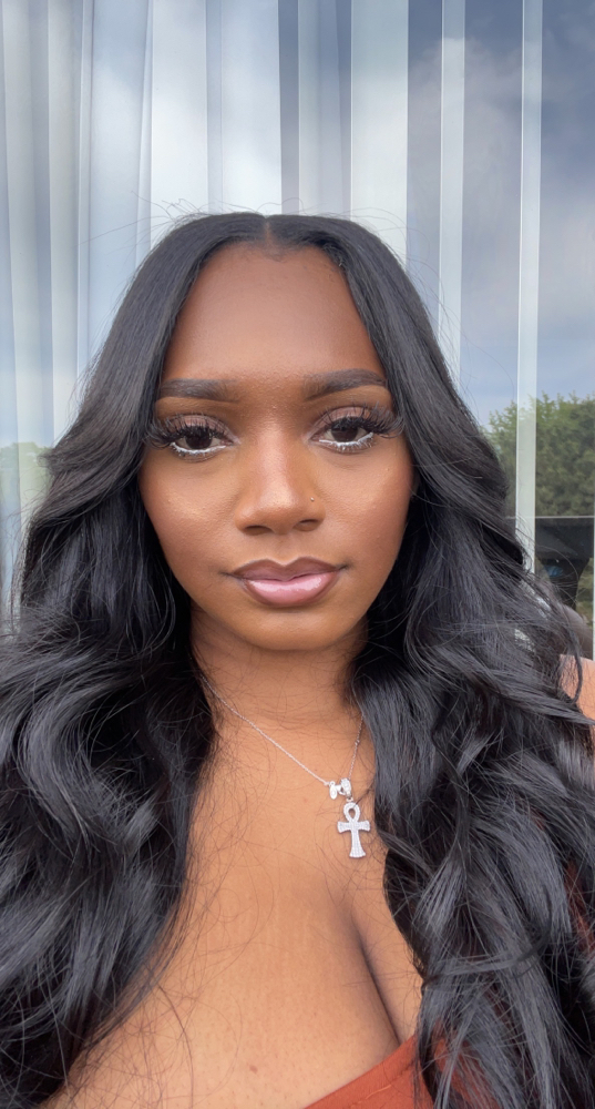Natural Quickweave W/ Curls