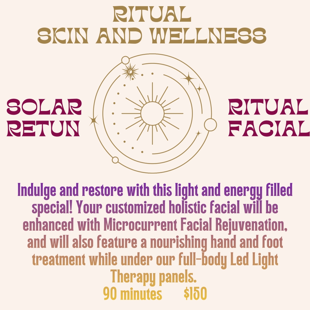 Solar Return Ritual Facial at Ritual Skin and Wellness in Asheville, NC