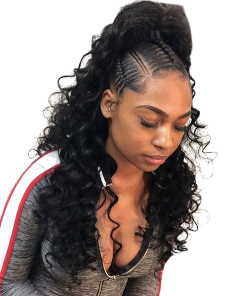 Half-Up Half-Down W/Braids at Shakiyla  Ross in Florissant, MO