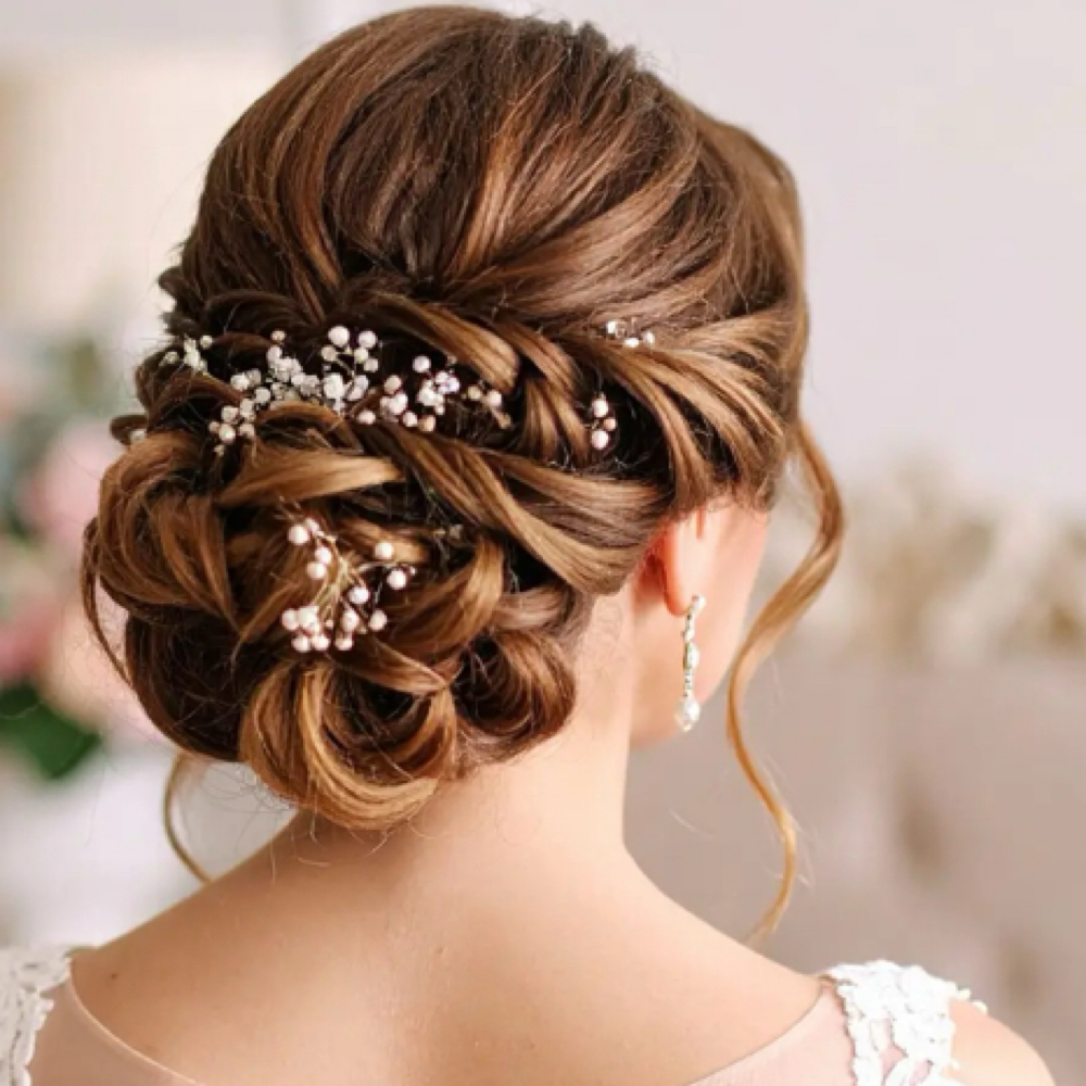Updo-wedding at Emerald Salon in Harrisonville, MO
