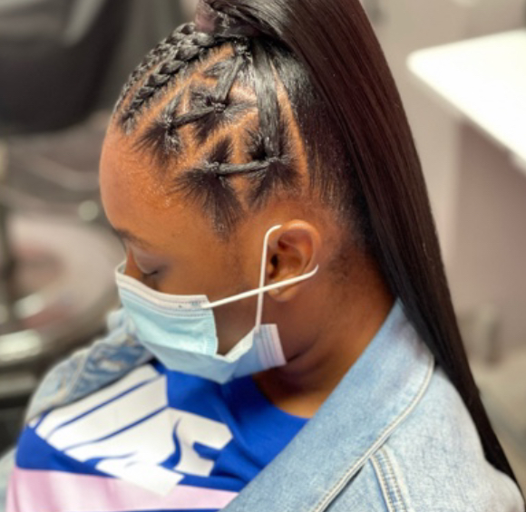 Sleek ponytail at Tks Beauty Bar LLC in Memphis, TN