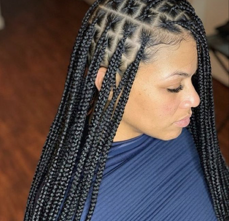 Small Boxbraids W/hair at To Be Crowned By Nina Lynn in Emmaus, PA