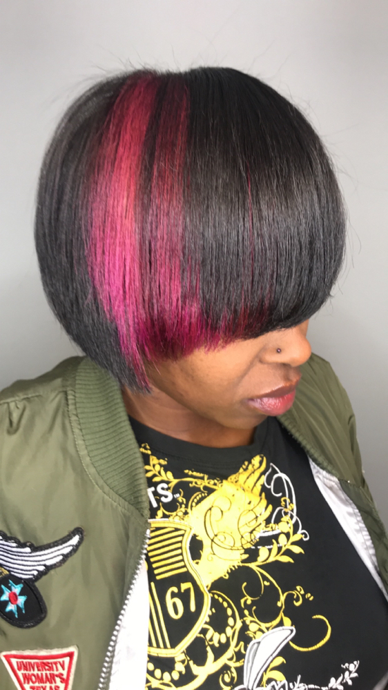 Accent Piece Highlight at Texture + Blow Hair Studio in Oak Lawn, IL