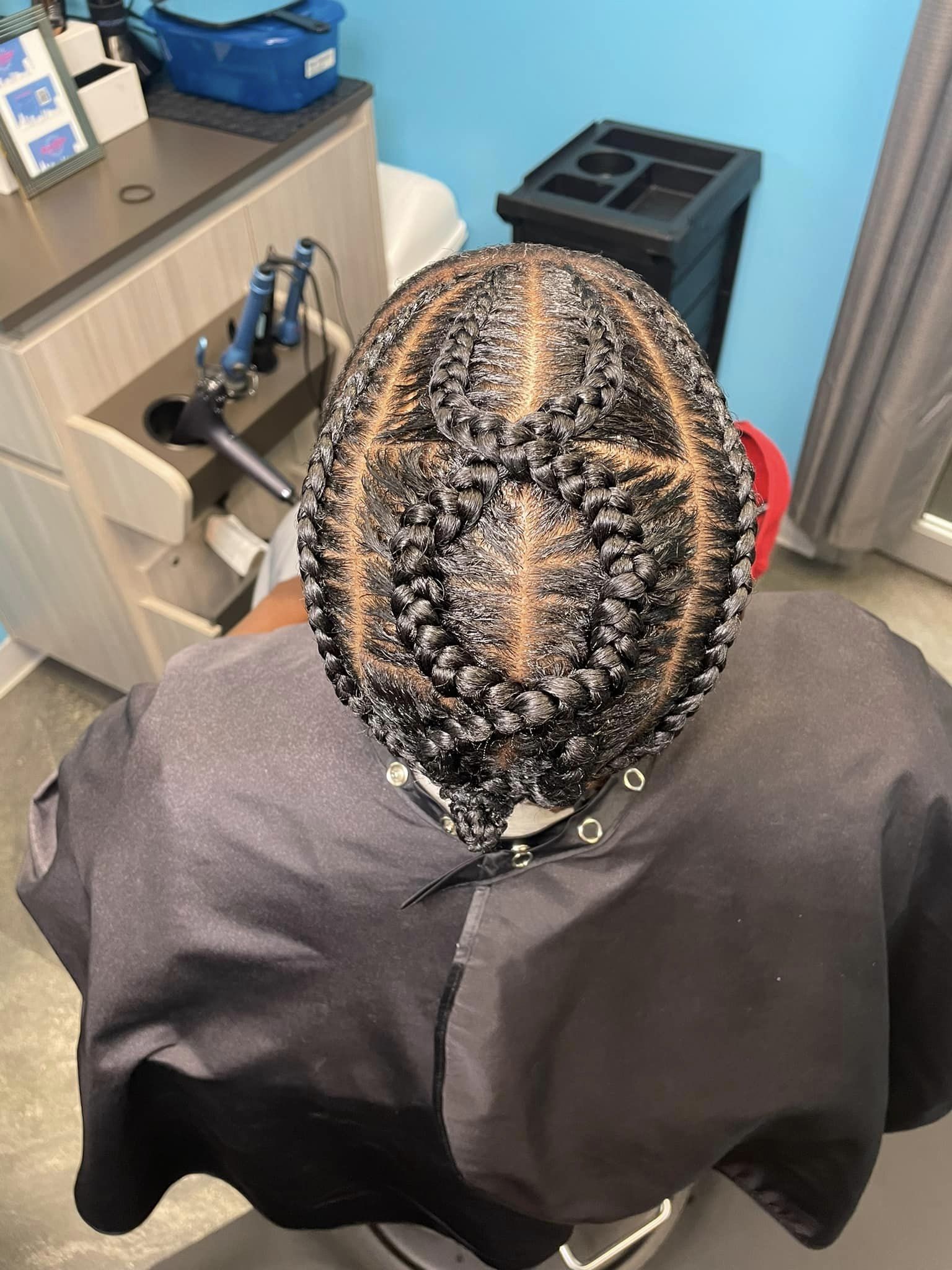 Stitch Braids with Natural Hair (4)