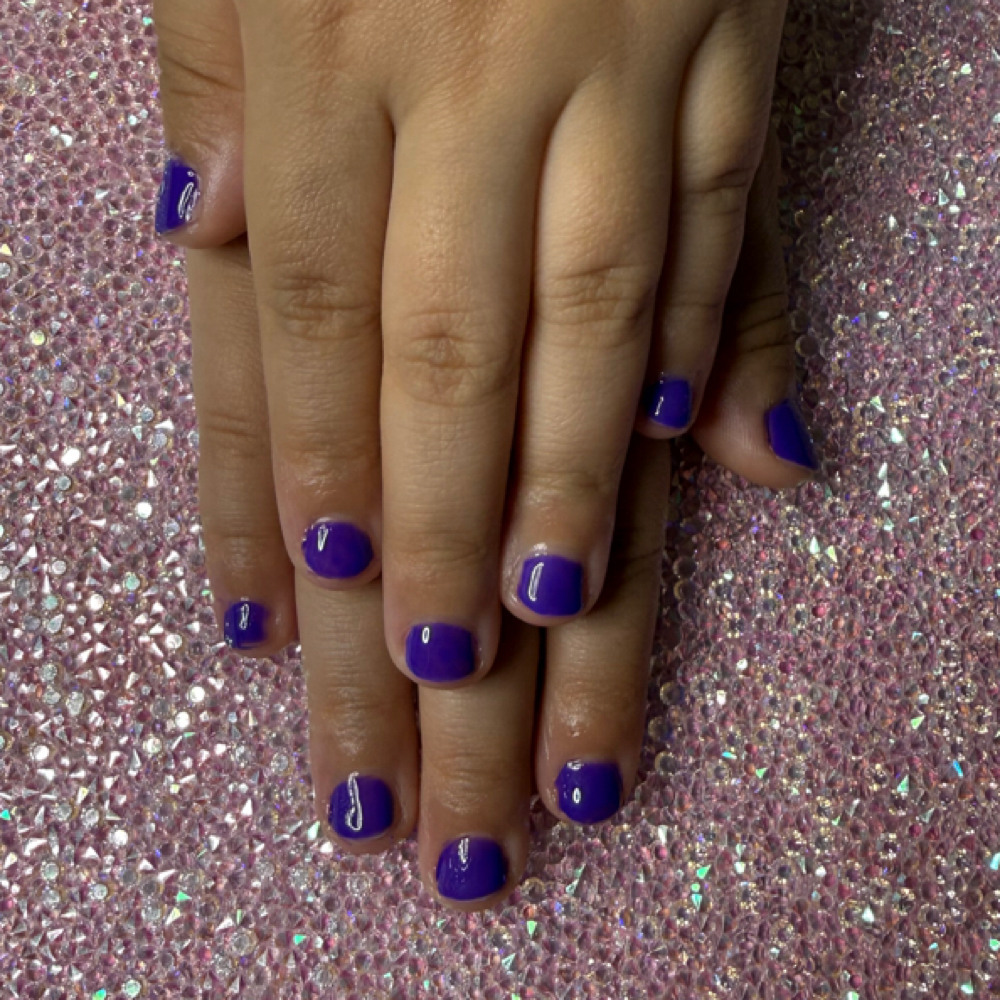Kids Gel Manicure at Colour & Links Lounge in Duncan, OK