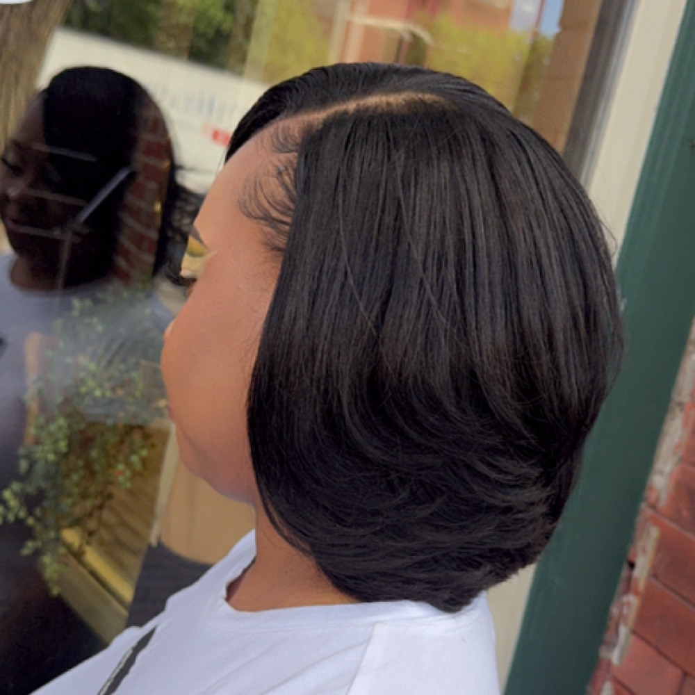 Quick Weave With Leave Out at Stylesbylaney25 in Wichita, KS