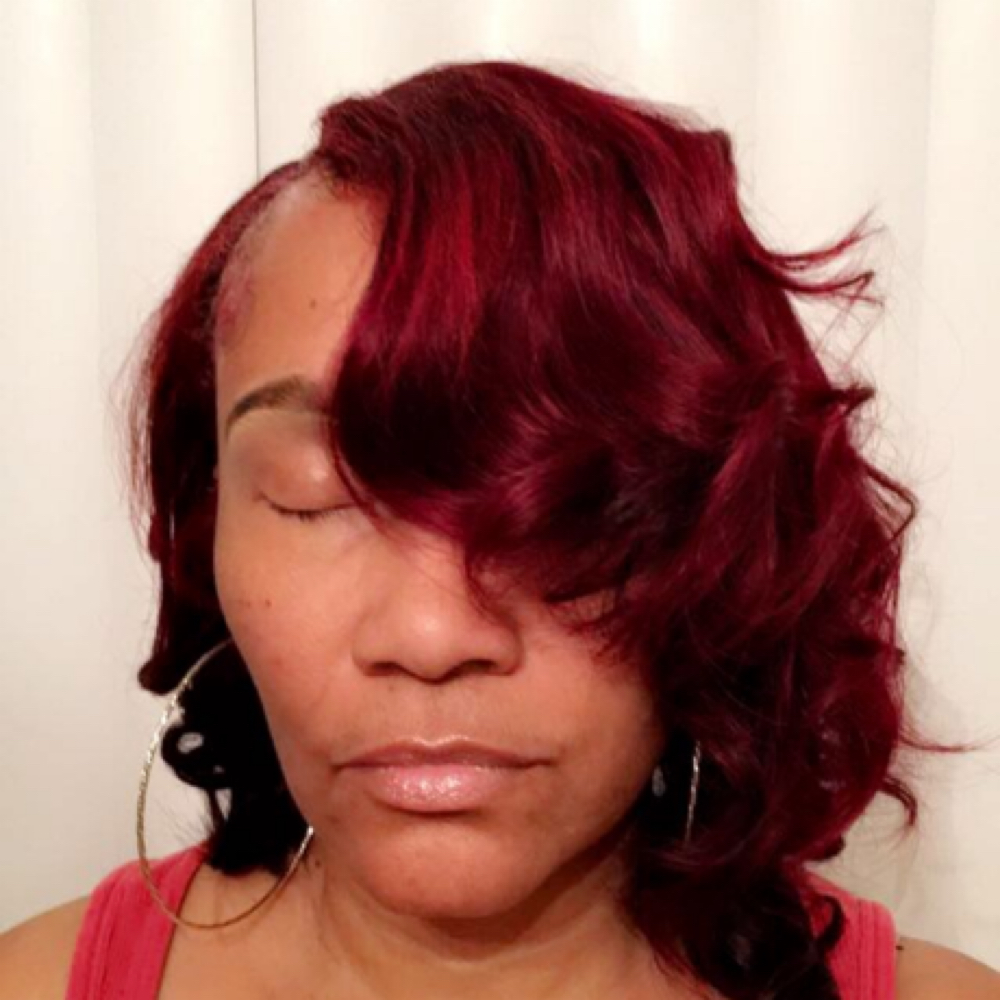Quick Weave With Leave Out at Stylesbylaney25 in Wichita, KS