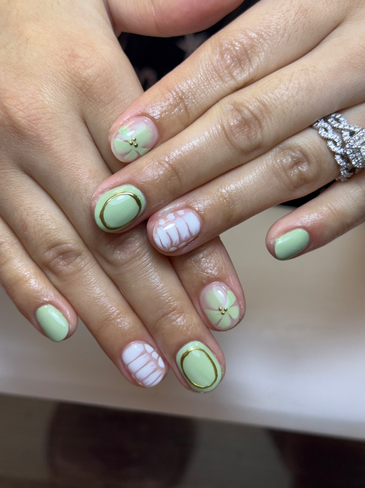 Overlay (Acrylic on natural nail)