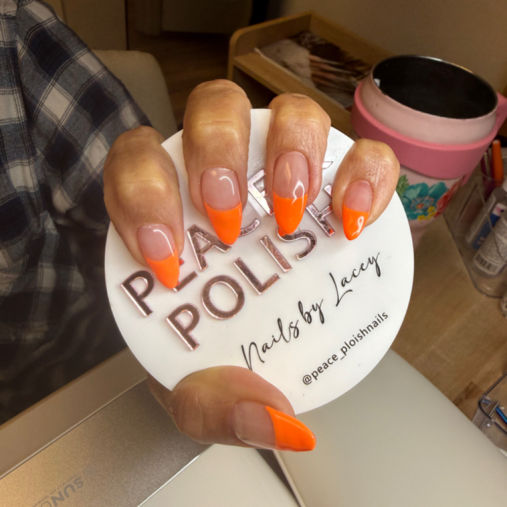 Hard Gel Overlay Long at Peace & Polish Nails by Lacey in Deer Park, WA