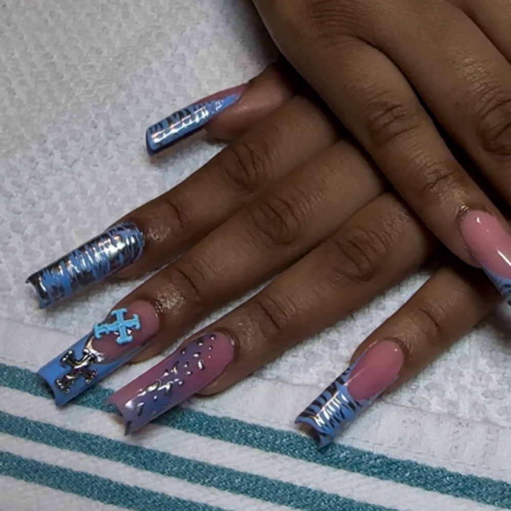 Long Acrylic Sets at Catcrylx in Montgomery, AL
