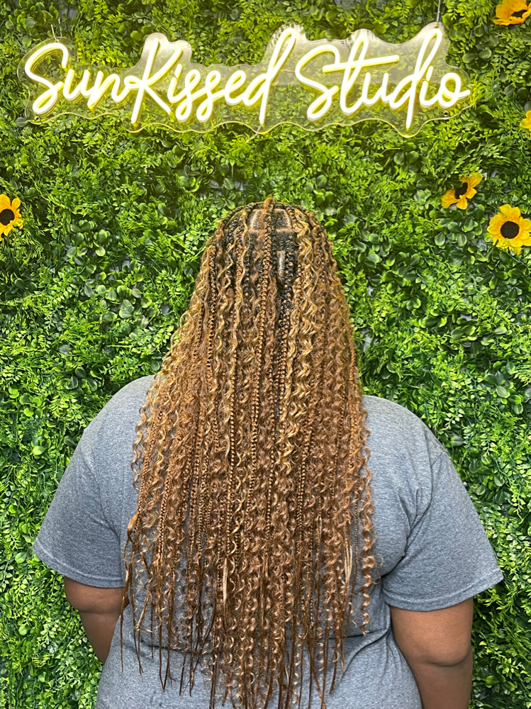 Boho Knotless Braids (medium)