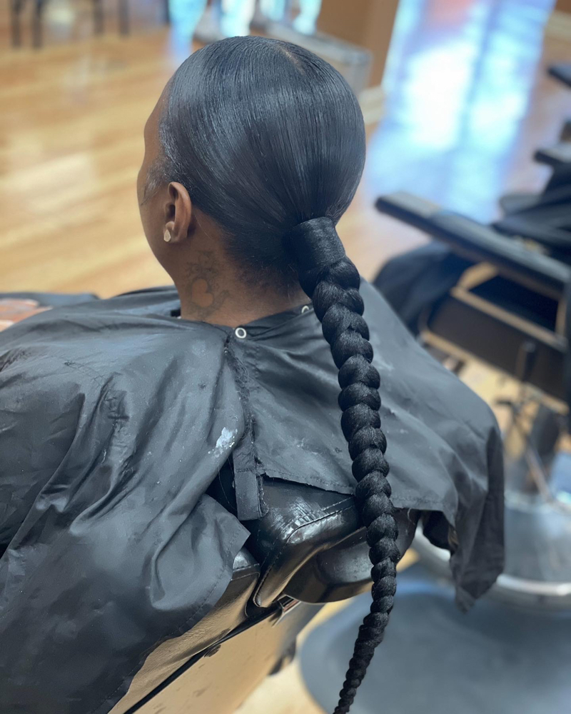 Slick Braided Ponytail