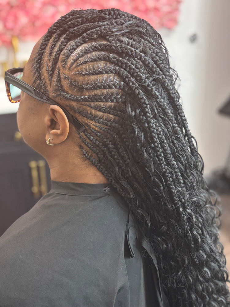 Knotless Braid Mohawk at BraidsByLici in Kansas City, MO