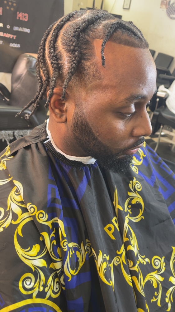 Scalp Braids W/ Haircut