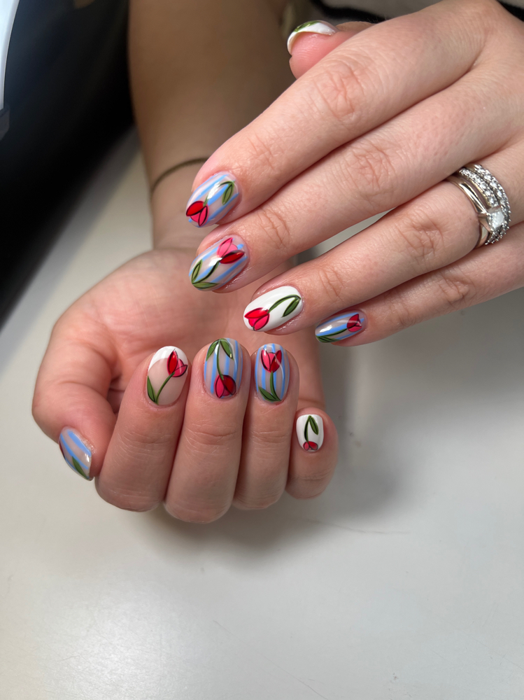 Full 10 finger Nail Art at Pomalo Nail Studio in Bremerton, WA