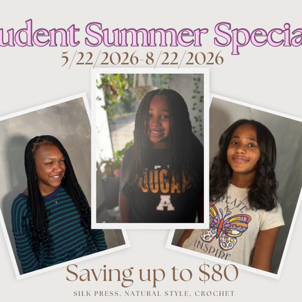 SUMMER SPECIAL! Up To $80 at Mclean beauty salon in Apex, NC