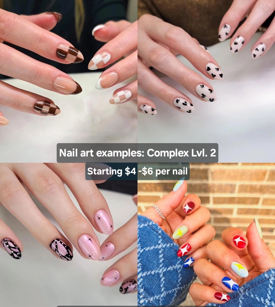 Nail art examples: Complex Lvl. 2