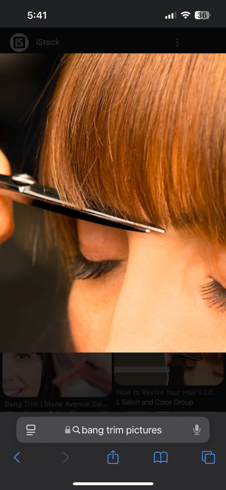 Bang Trim at Pure Elegance Salon & Spa LLC in Sheboygan, WI