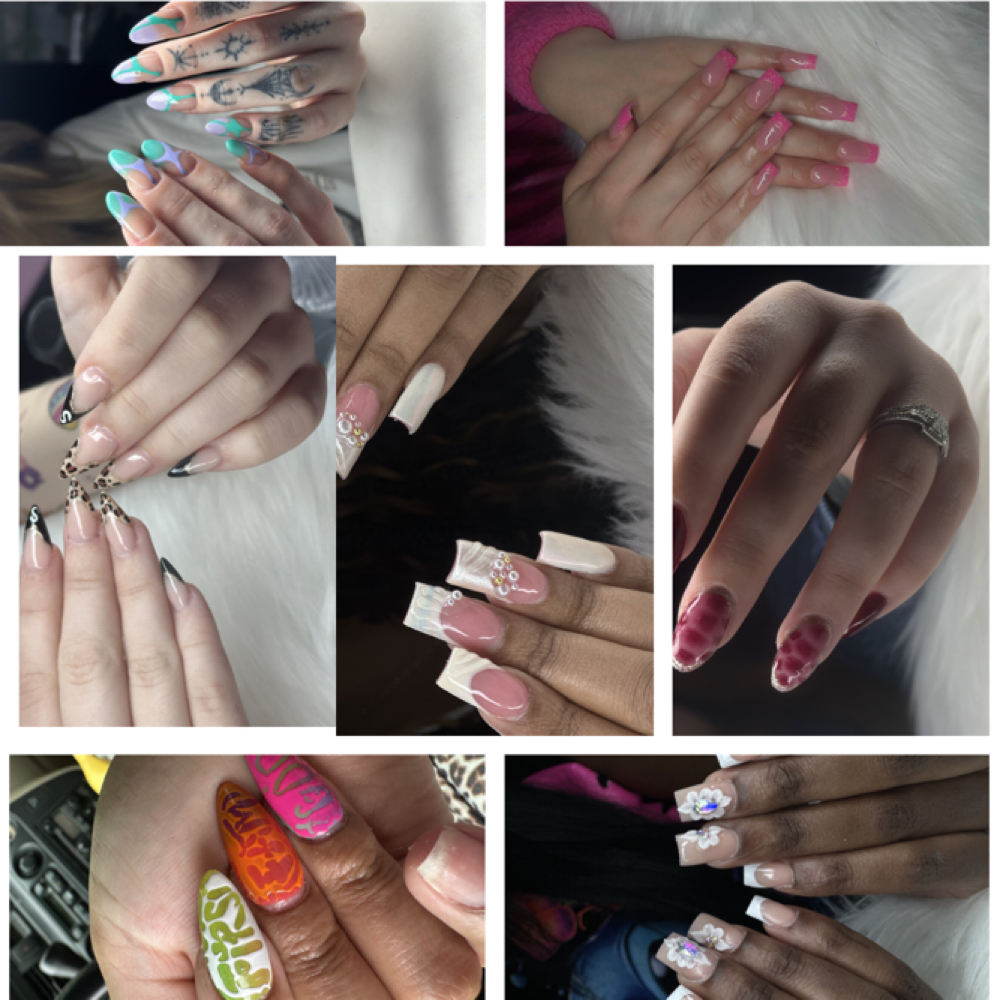 Medium Acrylic Full Set at Vali’s Nail Factory in Topeka, KS