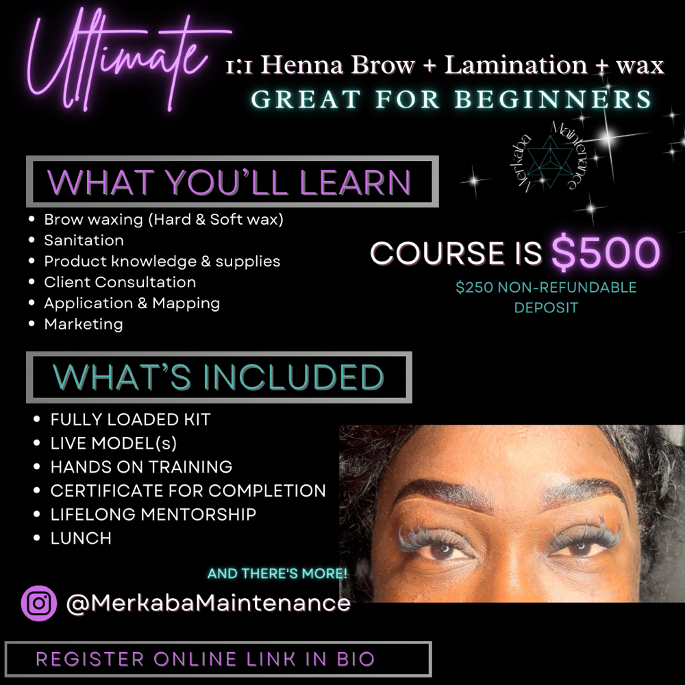 1:1 Henna Brows + Wax