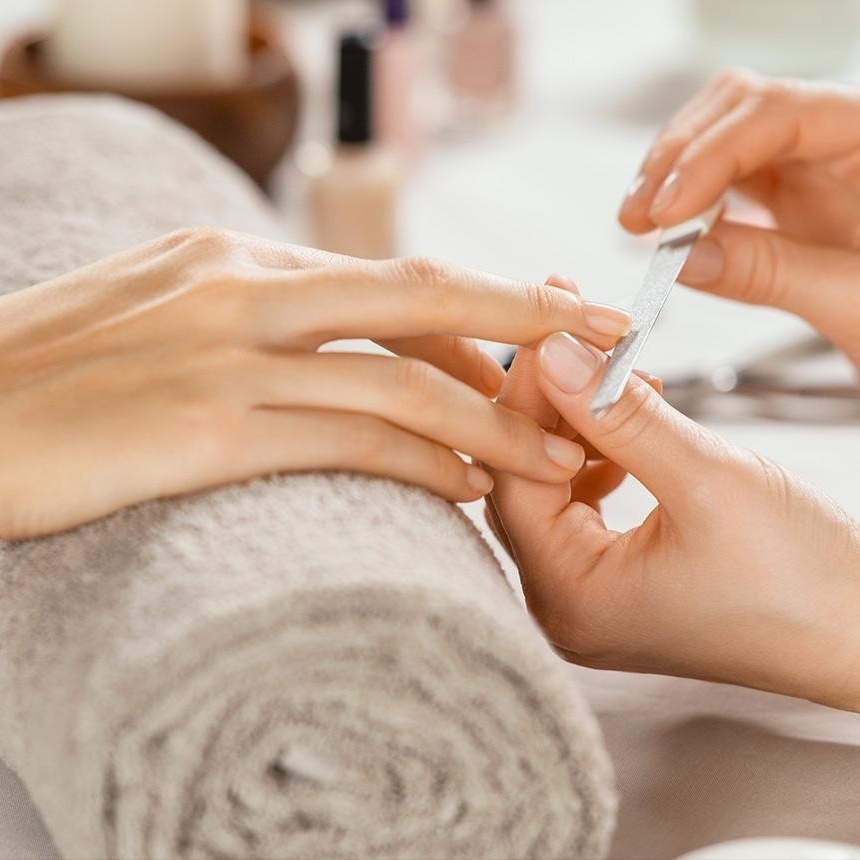 Classic Manicure at Natura Nail Salon in Stamford, CT