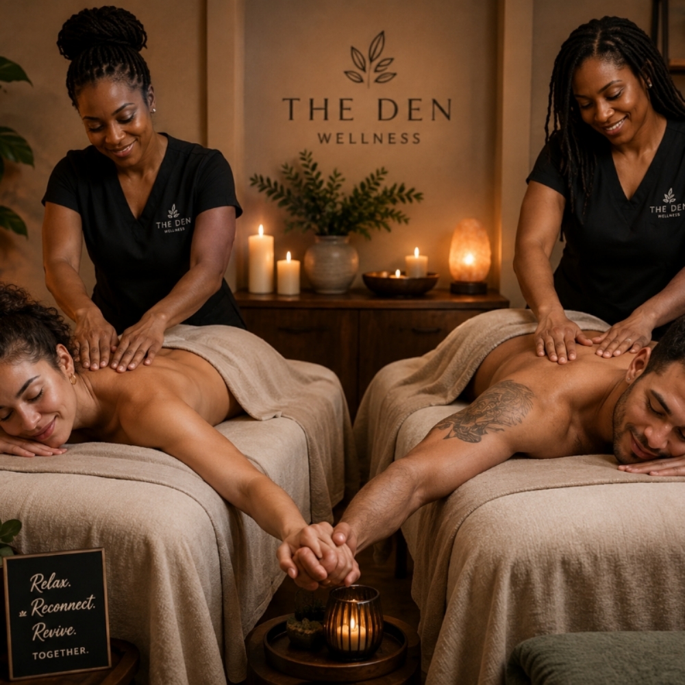 Couples Massage (60 mins) at The Den Wellness in Brooklyn, NY