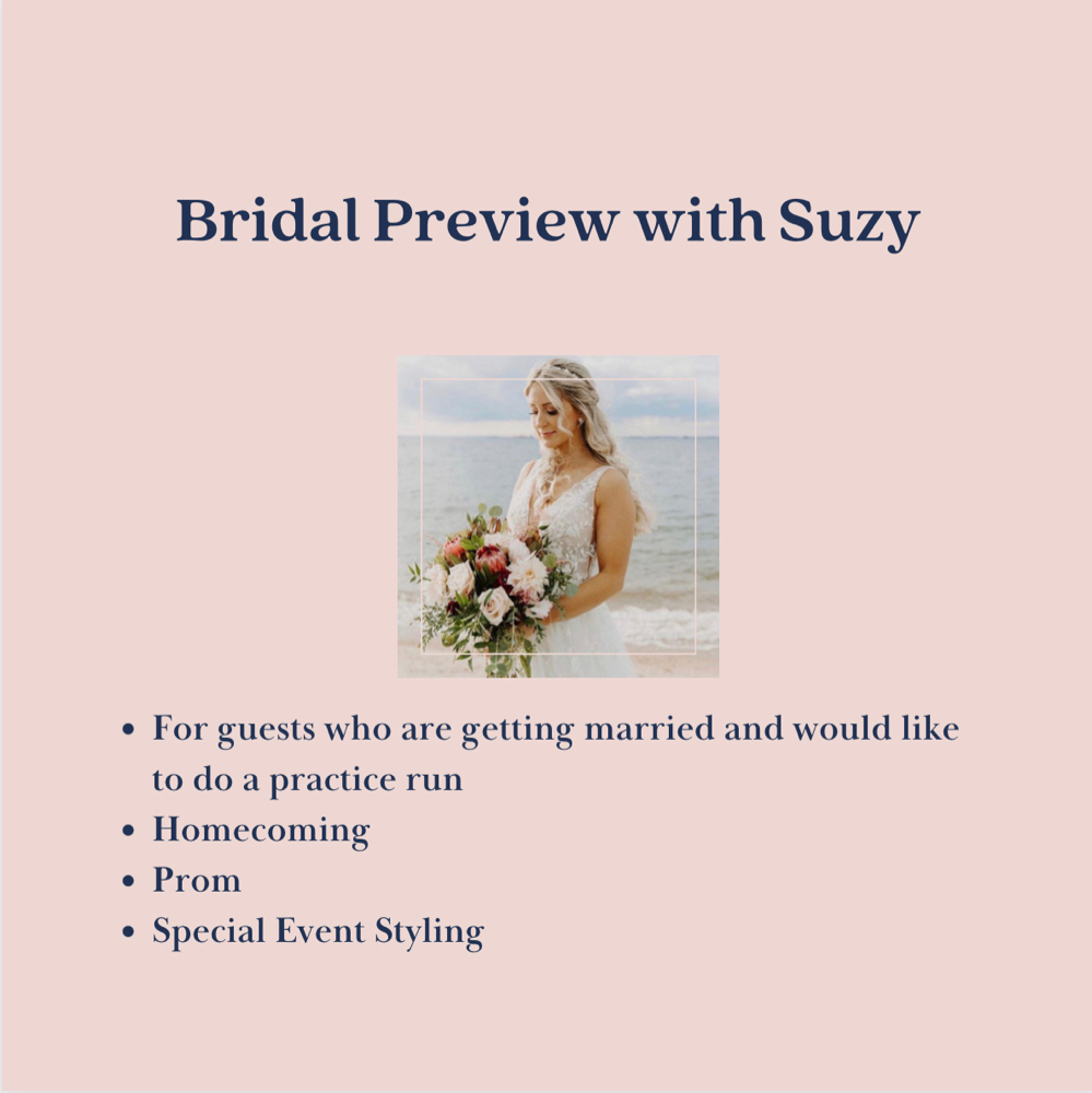 Bridal Preview With Suzy