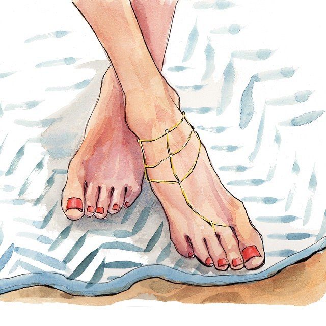 Regular Polish Pedicure (mobile)