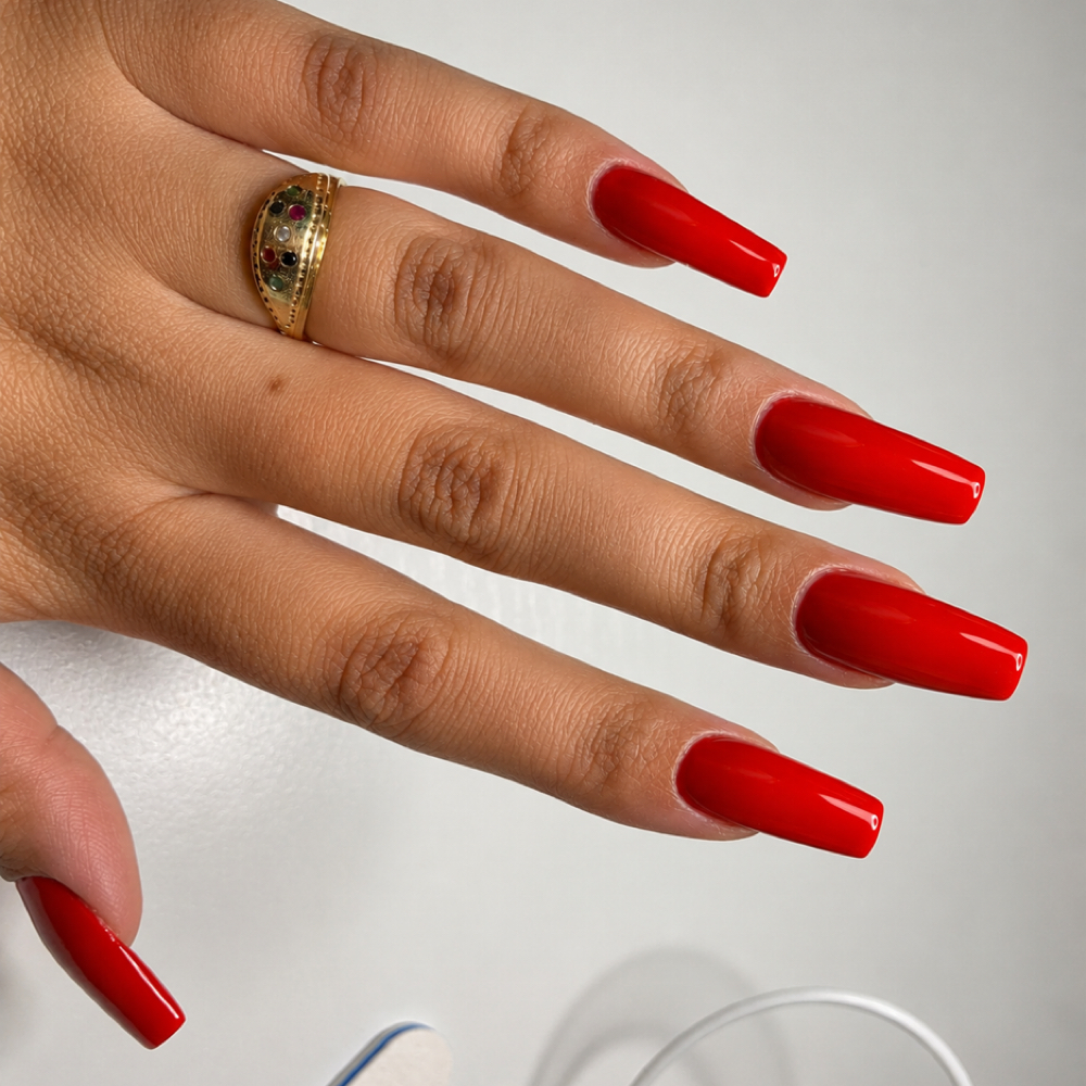 Full Set “One Color” (L) (4-5) at Jenn’s Nails Studio LLC in Owasso, OK