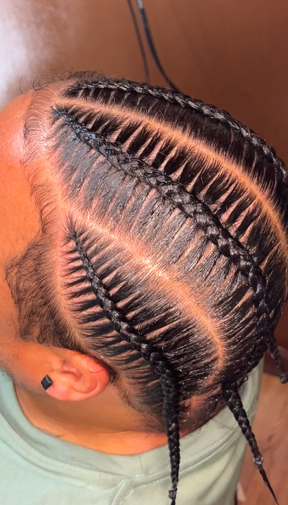 4 Stitch Braids at VaehBraidedIt in Lorain, OH
