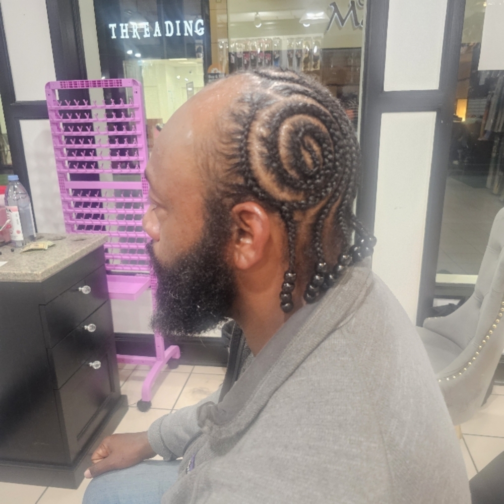 Mens Design Cornrows at Mama Bear Beauty Hair Care in Abilene, TX