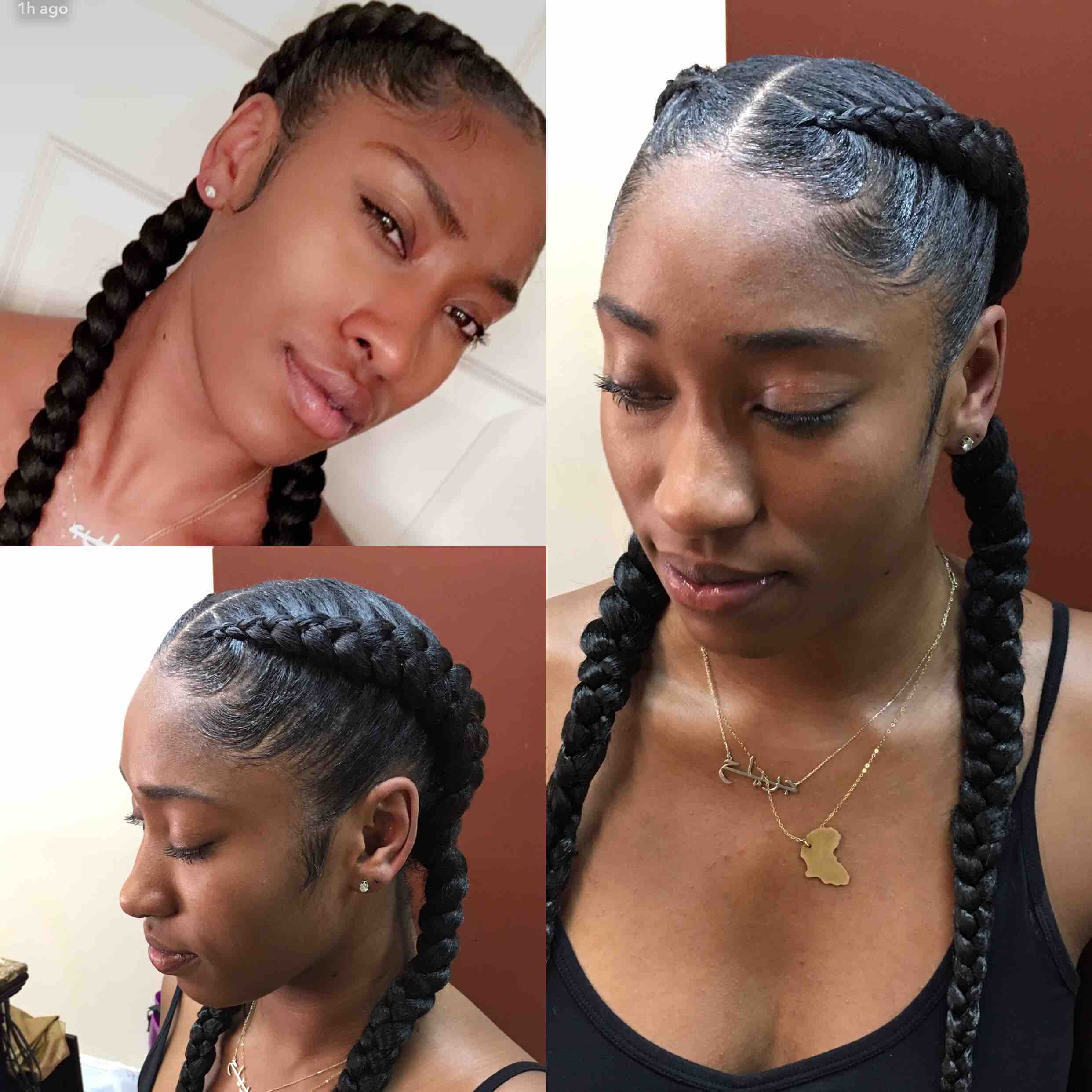 2 Feed In Braids