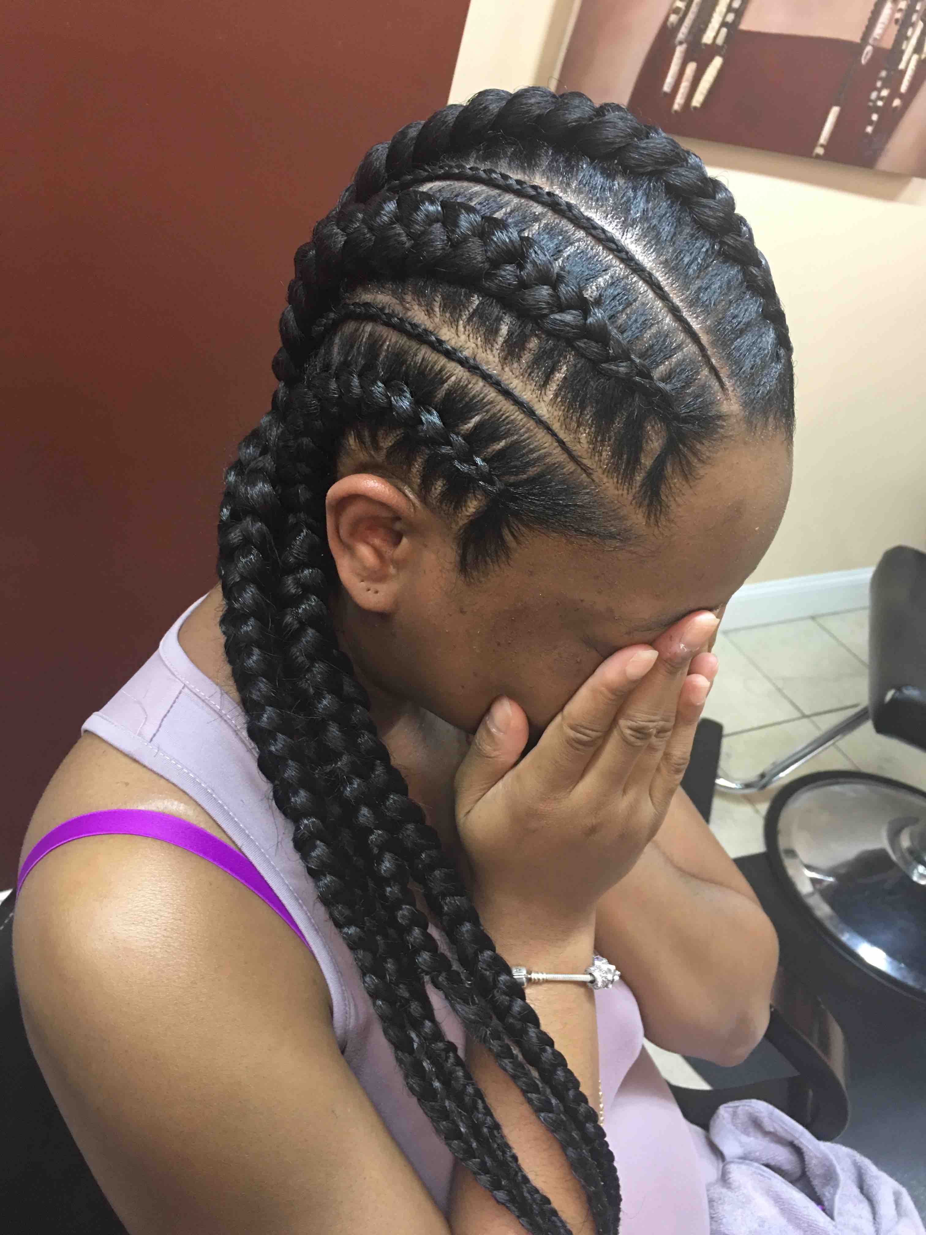 Feed In Braids w/ Small Braids