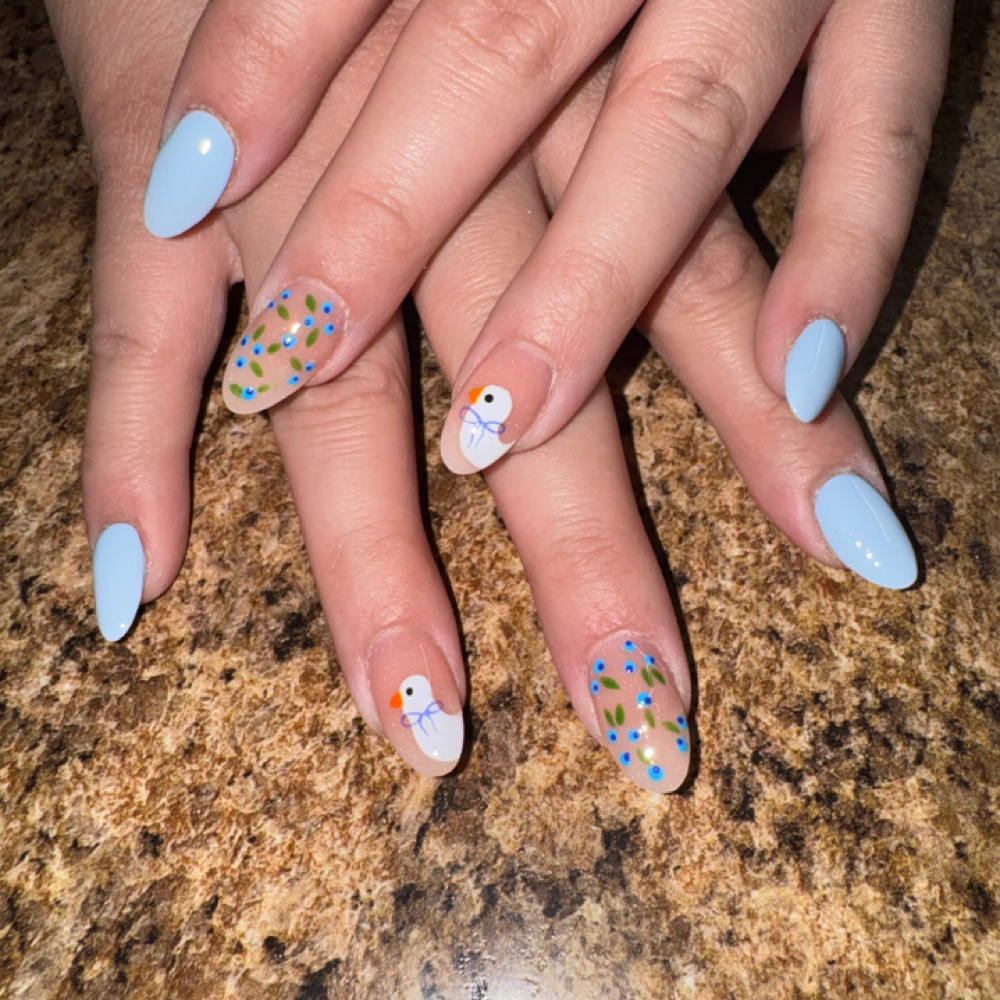 Clear Dip Overlay w/ Gel Polish at NailsbyK in Lebanon, MO