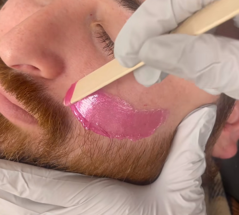Mens Beard Wax Clean Up