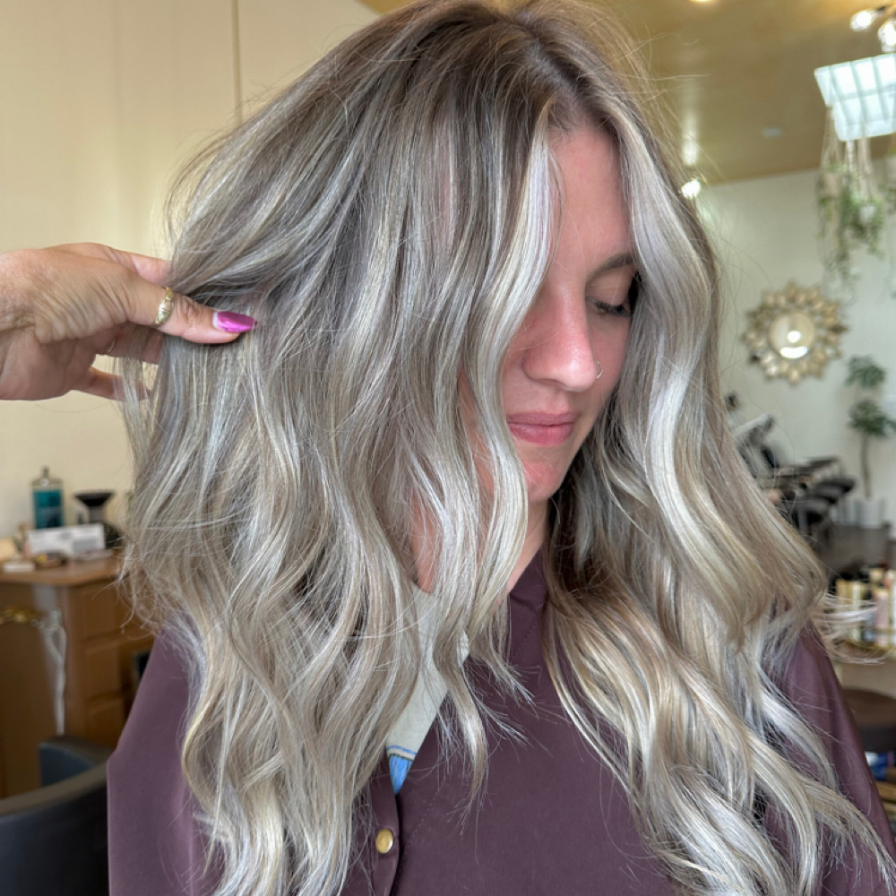 Foilayage Thick/long Hair at Lisett Hair @Lox Salon HI in Wahiawa, HI
