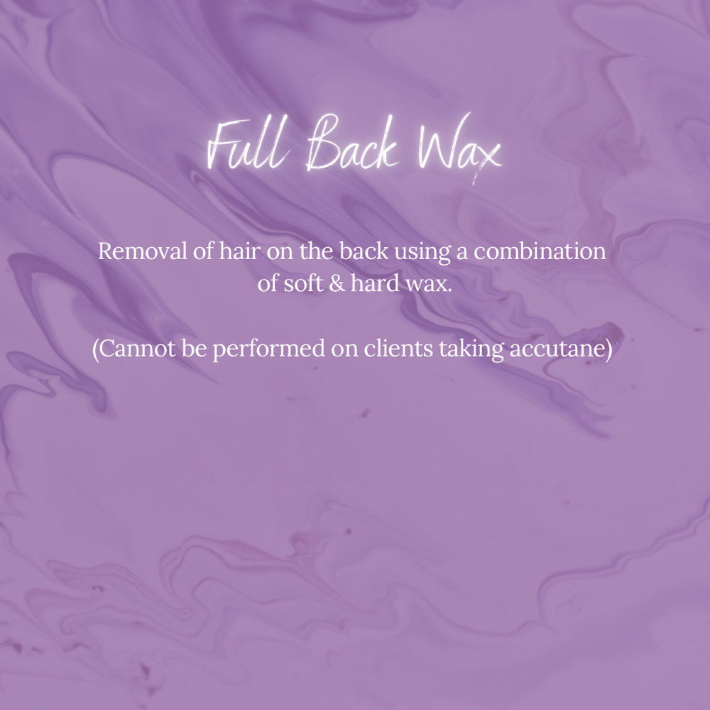 Full Back Wax
