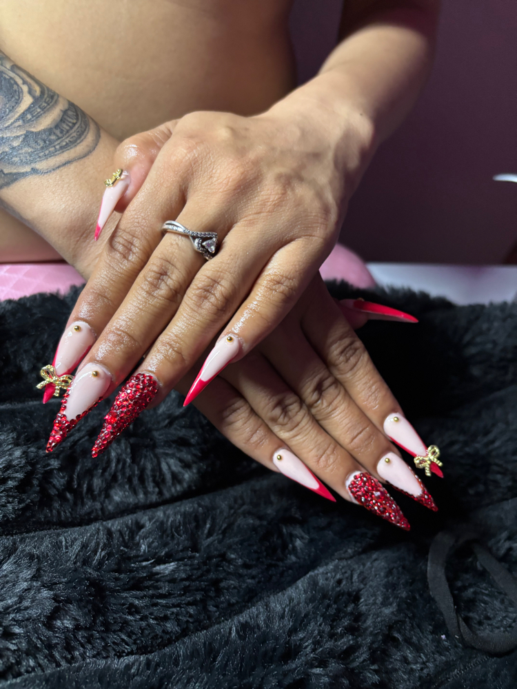 Full Set Stilleto With Design at Styles By Jalyssa in Phoenix, AZ