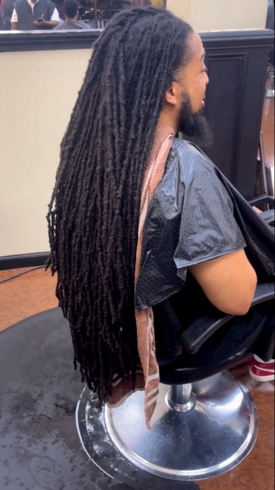 Retwist Waist Less Than 60 Locs